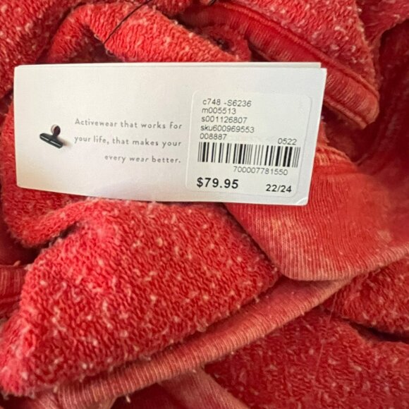 Lane Bryant Livi Red Dye Sleeveless Jumpsuit Cotton/Poly NWT - Picture 12 of 15